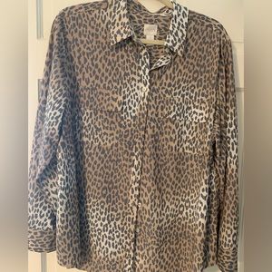 Chico’s leopard print blouse